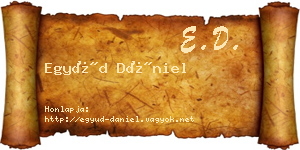 Együd Dániel névjegykártya