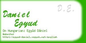 daniel egyud business card